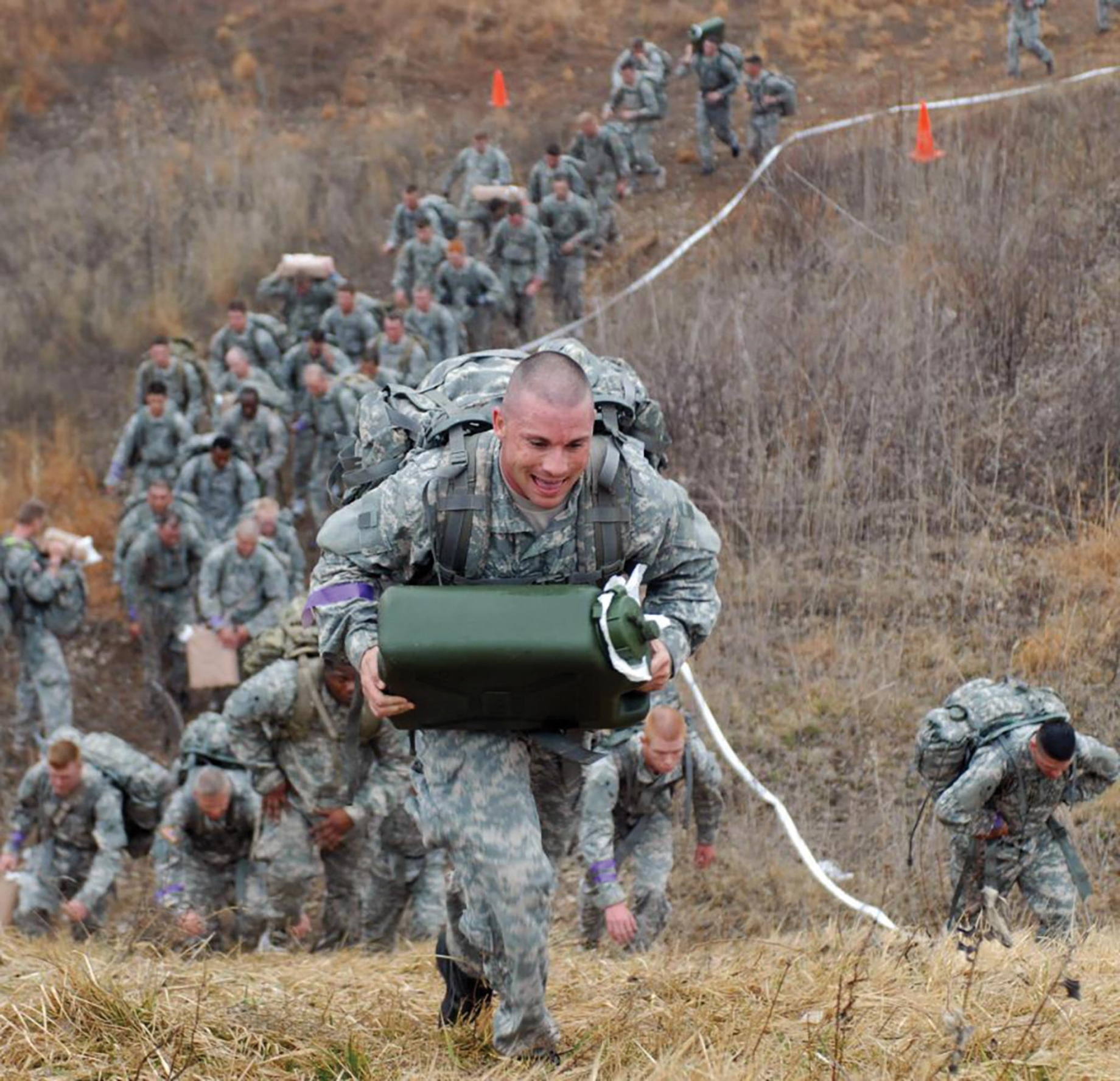 Soldiers training